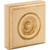 HARDWARE-ROS3ALD - 3-1/2" W x 1-1/8" D x 3-1/2" H Bead Edge Alder Traditional Rosette, ROS3ALD - Hardware Resources