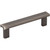 Elements 183-96BNBDL 96 mm Center-to-Center Brushed Pewter Square Park Cabinet Pull