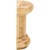 2-1/2" W x 1-1/4" D x 3" H Maple Half Round Spool | SPOL1-MP | Hardware Resources