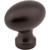 Bordeaux 1-3/16" Length Oval Knob | 3990-ORB | Jeffrey Alexander