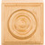 HARDWARE-ROS2MP - 3" W x 7/8" D x 3" H Hard Maple Traditional Rosette, ROS2MP - Hardware Resources