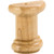 2-1/2" W x 1-1/4" D x 3" H Rubberwood Half Round Spool | SPOL1-RW | Hardware Resources