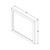 33" W x 1" D x 28" H White Cade mirror | MIR2CAD-33-WH | Jeffrey Alexander