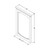22" W x 1-1/2" D x 34" H Hale Blue Chatham mirror | MIR2CHA-22-BL | Jeffrey Alexander