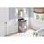 24" Weathered Grey Wavecrest Vanity, Black Granite Vanity Top, undermount rectangle bowl | VKITWAV24WGBGR | Jeffrey Alexander