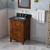 24" Chocolate Chatham Vanity, Black Granite Vanity Top, undermount rectangle bowl | VKITCHA24CHBGR | Jeffrey Alexander