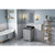 HARDWARE-VKITCHA24GRBGR - 24" Grey Chatham Vanity, Black Granite Vanity Top, undermount rectangle bowl, VKITCHA24GRBGR - Jeffrey Alexander