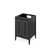 24" Black Percival Vanity, Black Granite Vanity Top, undermount rectangle bowl | VKITPER24BKBGR | Jeffrey Alexander