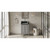 24" Grey Percival Vanity, Black Granite Vanity Top, undermount rectangle bowl | VKITPER24GRBGR | Jeffrey Alexander