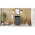 24" Blue Steel Theodora Vanity, Black Granite Vanity Top, undermount rectangle bowl | VKITTHE24BSBGR | Jeffrey Alexander