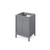 24" Grey Theodora Vanity, Black Granite Vanity Top, undermount rectangle bowl | VKITTHE24GRBGR | Jeffrey Alexander