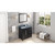 HARDWARE-VN2CAD-36-BK-NT - 36" Black Cade Vanity, left offset, VN2CAD-36-BK-NT - Jeffrey Alexander