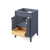 24" Black Theodora Vanity, White Carrara Marble Vanity Top, undermount rectangle bowl | VKITTHE24BKWCR | Jeffrey Alexander