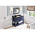 48" Hale Blue Wavecrest Vanity, Black Granite Vanity Top, undermount rectangle bowl | VKITWAV48BLBGR | Jeffrey Alexander