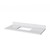 HARDWARE-VKITWAV48WGWCR - 48" Weathered Grey Wavecrest Vanity, White Carrara Marble Vanity Top, undermount rectangle bowl, VKITWAV48WGWCR - Jeffrey Alexander
