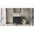 HARDWARE-VKITPER36BKCQR - 36" Black Percival Vanity, left offset, Calacatta Vienna Quartz Vanity Top, undermount rectangle bowl, VKITPER36BKCQR - Jeffrey Alexander