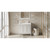 HARDWARE-VKITPER36WHCQR - 36" White Percival Vanity, left offset, Calacatta Vienna Quartz Vanity Top, undermount rectangle bowl, VKITPER36WHCQR - Jeffrey Alexander