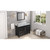 48" Black Cade Vanity, White Carrara Marble Vanity Top, undermount rectangle bowl | VKITCAD48BKWCR | Jeffrey Alexander
