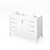 48" White Theodora Vanity, Calacatta Vienna Quartz Vanity Top, undermount rectangle bowl | VKITTHE48WHCQR | Jeffrey Alexander