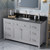 60" Grey Chatham Vanity, Black Granite Vanity Top, undermount rectangle bowl | VKITCHA60SGRBGR | Jeffrey Alexander