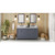 60" Blue Steel Theodora Vanity, double bowl, White Carrara Marble Vanity Top, two undermount rectangle bowls | VKITTHE60BSWCR | Jeffrey Alexander