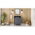 30" Blue Steel Theodora Vanity, Black Granite Vanity Top, undermount rectangle bowl | VKITTHE30BSBGR | Jeffrey Alexander