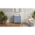 HARDWARE-VKITKAT30BSWCR - 30" Blue Steel Katara Vanity, White Carrara Marble Vanity Top, undermount rectangle bowl, VKITKAT30BSWCR - Jeffrey Alexander