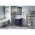 24" Hale Blue Chatham Vanity, Calacatta Vienna Quartz Vanity Top, undermount rectangle bowl | VKITCHA24BLCQR | Jeffrey Alexander
