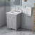 HARDWARE-VKITCHA24GRCQR - 24" Grey Chatham Vanity, Calacatta Vienna Quartz Vanity Top, undermount rectangle bowl, VKITCHA24GRCQR - Jeffrey Alexander