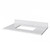36" Weathered Grey Wavecrest Vanity, White Carrara Marble Vanity Top, undermount rectangle bowl | VKITWAV36WGWCR | Jeffrey Alexander