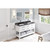 60" White Wavecrest Vanity, double bowl | VN2WAV-60-WH-NT | Jeffrey Alexander