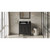 HARDWARE-VKITPER36BKBGR - 36" Black Percival Vanity, left offset, Black Granite Vanity Top, undermount rectangle bowl, VKITPER36BKBGR - Jeffrey Alexander