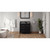 36" Black Katara Vanity, left offset, Black Granite Vanity Top, undermount rectangle bowl | VKITKAT36BKBGR | Jeffrey Alexander