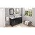 60" Black Cade Vanity, double bowl | VN2CAD-60-BK-NT | Jeffrey Alexander