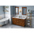 HARDWARE-VN2CHA-60-CH-NT - 60" Chocolate Chatham Vanity, double bowl, VN2CHA-60-CH-NT - Jeffrey Alexander