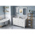 HARDWARE-VN2CHA-60-WH-NT - 60" White Chatham Vanity, double bowl, VN2CHA-60-WH-NT - Jeffrey Alexander