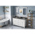 HARDWARE-VN2CHA-60-WH-NT - 60" White Chatham Vanity, double bowl, VN2CHA-60-WH-NT - Jeffrey Alexander