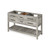 60" Weathered Grey Wavecrest Vanity, double bowl, Calacatta Vienna Quartz Vanity Top, two undermount rectangle bowls | VKITWAV60WGCQR | Jeffrey Alexander