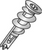 Minerallac 59510 EZ Ancors Zinc Plated Zinc Die Cast Anchor