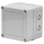 nVent Hoffman VM754K VM Flat Opaque Screw Cover with Knockouts Type 4X, 7.00x5.03x4.02, Lt Gray, Polyester, K