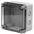 nVent Hoffman VM755CTK VM Flat Transparent Screw Cover with Knockouts Type 4X, 7.00x5.03x5.02, Lt Gray, Polyester, CTK