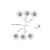 6P-AD108-3K-D-H-BK - 6 Pack Mini Puck Black 1" LED 12V 1W 3000K 70 lm per Puck With Plug-In Non Dim Driver & 6-Port Hub - Lotus LED Lights