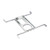 FRP212 - 2 1/2" Hole Flanged Plate with Hanger Bars for LRG2, LSG2, LED-2-S8W2, LED-2-S15W, JXL-COB02 - Lotus LED Lights
