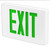 Best Lighting Products KXTEU3GAW2C-277-TP Die-Cast Aluminum Exit Sign, Universal Face, Green Letter, AC Only, Tamper Proof