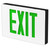 Best Lighting Products KXTEU3GBW2C-277-TP Die-Cast Aluminum Exit Sign, Universal Face, Green Letter, AC Only, Tamper Proof