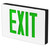 Best Lighting Products KXTEU3GBWSDT2C-277-USA Die-Cast Aluminum Exit Sign, Universal Face, Green Letter, AC Only, Self Diagnostics