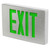 Best Lighting Products KXTEU3GWA2C-277-TP Die-Cast Aluminum Exit Sign, Universal Face, Green Letter, AC Only, Tamper Proof