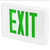 Best Lighting Products KXTEU3GWW2C-277-TP Die-Cast Aluminum Exit Sign, Universal Face, Green Letter, AC Only, Tamper Proof