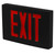 Best Lighting Products KXTEU1RBBSDT2C-277-TP Die-Cast Aluminum Exit Sign, Single Face, Red Letter, AC Only, Self Diagnostics, Tamper Proof