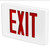 Best Lighting Products KXTEU1RWWSDT2C-277 Die-Cast Aluminum Exit Sign, Single Face, Red Letter, AC Only, Self Diagnostics